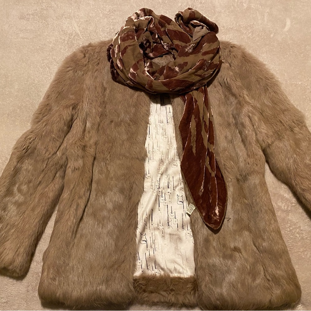 Real Rabbit Fur Coat